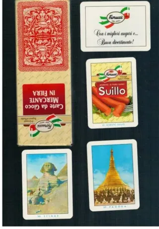 Carte da Gioco Fiorucci Mercante in Fiera vintage