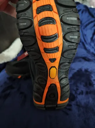 Zapatillas senderismo HIKEUP hombre gris/naranja