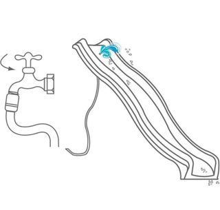 Tobogán Infantil Rosa/ Rojo