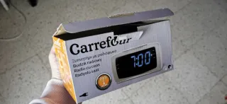 Radio Despertador Carrefour Negro Azul