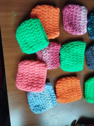 Bustine uncinetto colorate