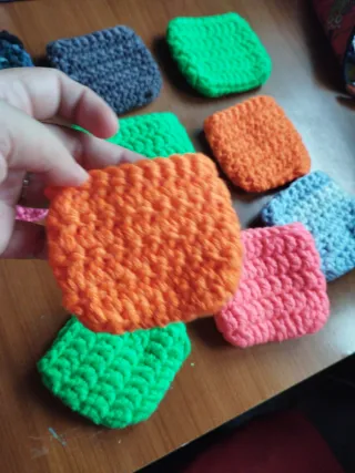 Bustine uncinetto colorate