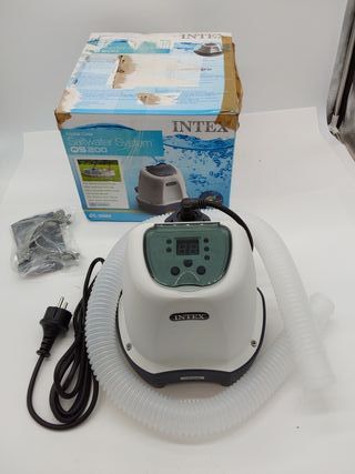 Intex 55250 - Clorador salino, Sistema de cloración Salina para Mantenimiento de Piscinas Desmontables, Producción de Cloro Natu