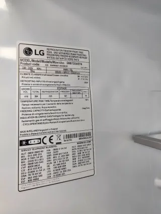 Nevera Combi LG 2m con garantia