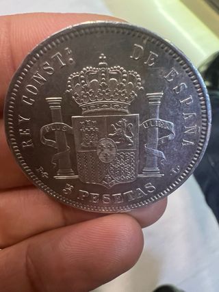 Moneda Plata Alfonso XIII 1893