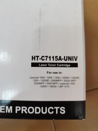 Tóner HT-C7115A-UNIV para HP LaserJet