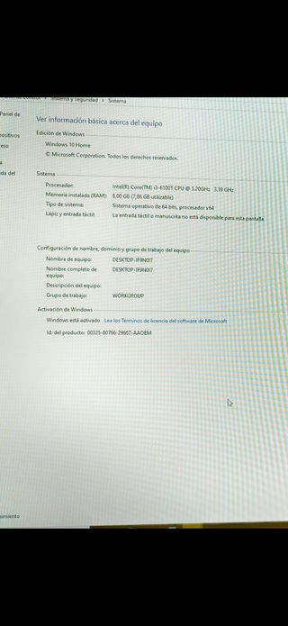 HP Slimline 260-p21nr Ordenador Sobremesa Negro