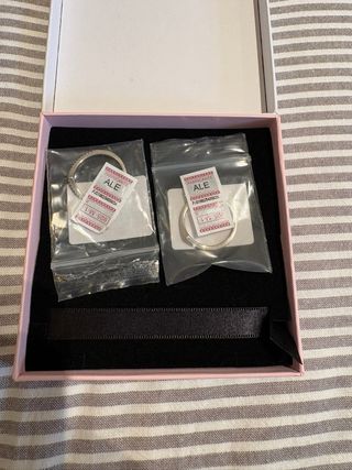 Anillos Pandora V Azul y Plateado