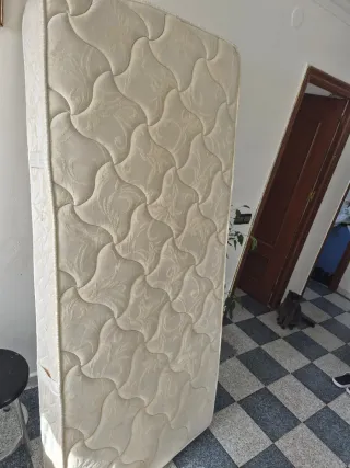 Cama completa con cabecero forjado y colchón