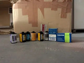 Set 8 black and white 35mm film