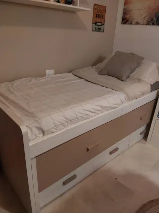 Cama nido 90x190 con cajones