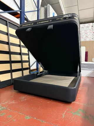 CANAPE Y COLCHON VISCO CARBONO 135x190