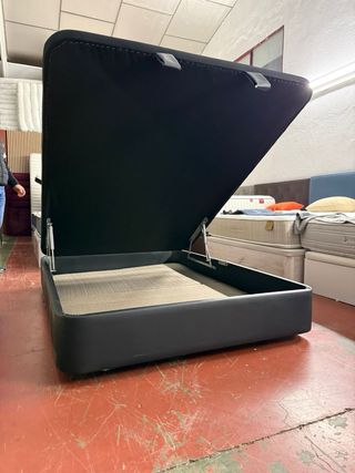 CANAPE Y COLCHON VISCO CARBONO 135x190