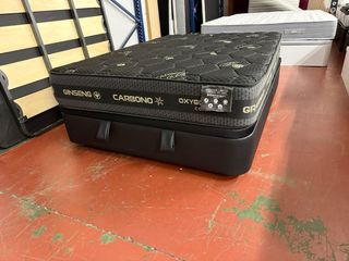 CANAPE Y COLCHON VISCO CARBONO 135x190