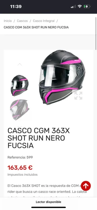 Casco Moto Mujer Negro y Rosa