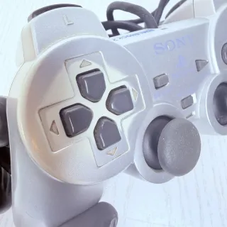 Controller PS2 Sony Argento