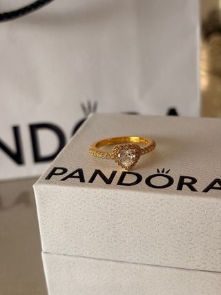 Anillo Corazón Dorado talla 50