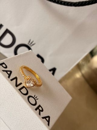 Anillo Corazón Dorado talla 50