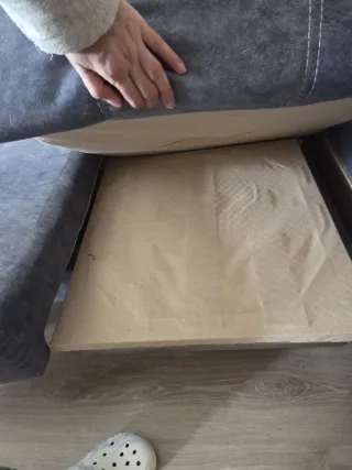 Sofá chaiselongue gris 8 años