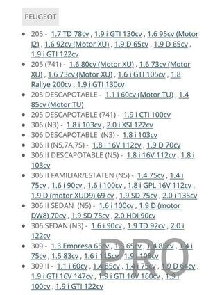 Amortiguador t citroen peugeot