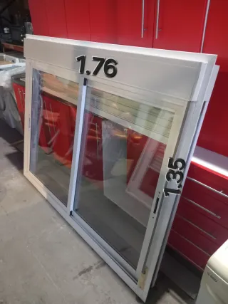 Ventana corredera aluminio 1.76 x 1.35