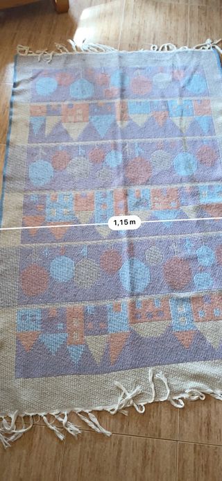 Alfombra 184x115 cm Diseño Casas y Árboles