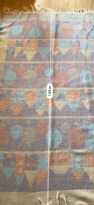 Alfombra 184x115 cm Diseño Casas y Árboles