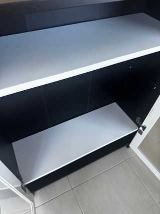 Mueble BILLY IKEA puertas vidrio blanco