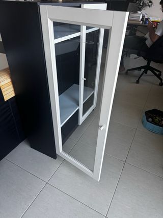 Mueble BILLY IKEA puertas vidrio blanco