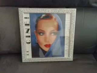 Vinilo Sara Montiel De Cine! Con marco plateado.