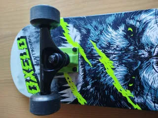 Skate Oxelo Lobo Verde