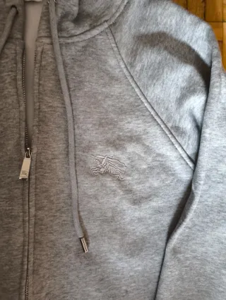 Sudadera Burberry Zip Gris