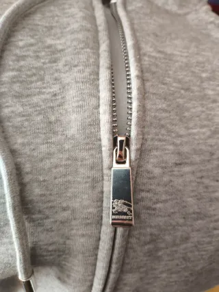 Sudadera Burberry Zip Gris