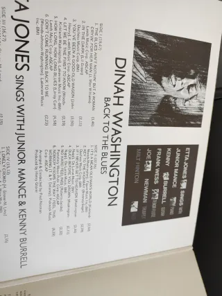 Vinilo LP Dinah Washington / Etta Jones - Echoes