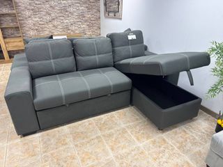 Sofá Cama Gris con Arcón ¡A ESTRENAR!