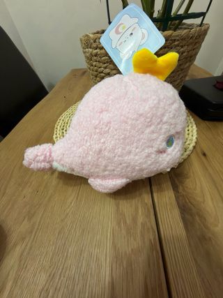 Peluche Ballena Rosa Bebé