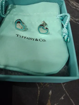 Orecchini Tiffany & Co. Cuore Argento Turchese