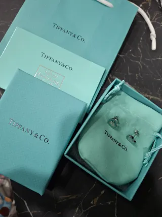 Orecchini Tiffany & Co. Cuore Argento Turchese