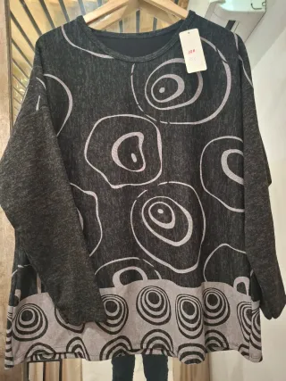 Camiseta oversize estampada