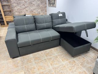 Sofá Cama Gris con Arcón ¡NUEVO! Oportunidad