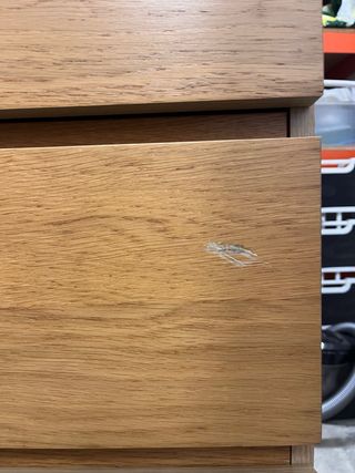 Cómoda alta madera 6 cajones