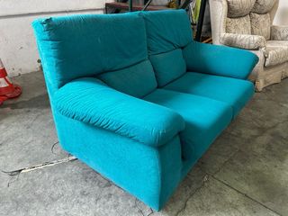 Sofá 2 plazas turquesa