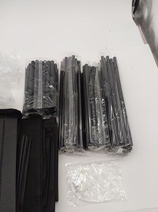 SONGMICS Zapatero, 10 Niveles, Zapatero de Entrada 28 x 58 x 160 cm con Cubierta de Tela, Delgado, Marco de Metal, Negro RXJ10H