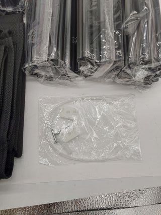 SONGMICS Zapatero, 10 Niveles, Zapatero de Entrada 28 x 58 x 160 cm con Cubierta de Tela, Delgado, Marco de Metal, Negro RXJ10H