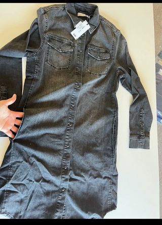 Lee Vestito Jeans Grigio Tg XS