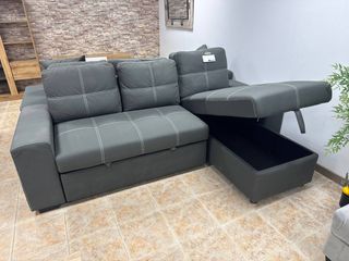 Sofá Cama Gris con Arcón ¡NUEVO de Pack!
