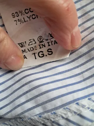 Camicia a righe Made in Italy