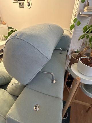 Sofá viscoelástico color verde menta