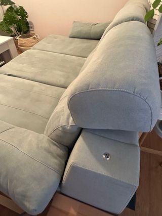 Sofá viscoelástico color verde menta