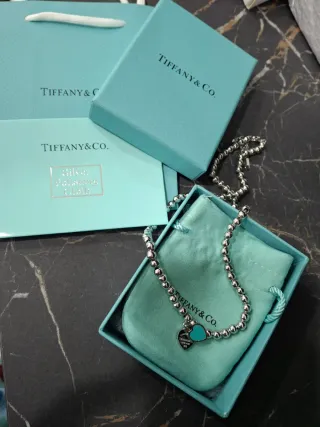Collana Tiffany & Co. cuore blu argento